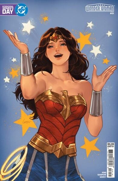 WONDER WOMAN #31 CVR E LESLEY LEIRIX LI INTERNATIONAL WOMEN’S DAY CARD STOCK VAR
