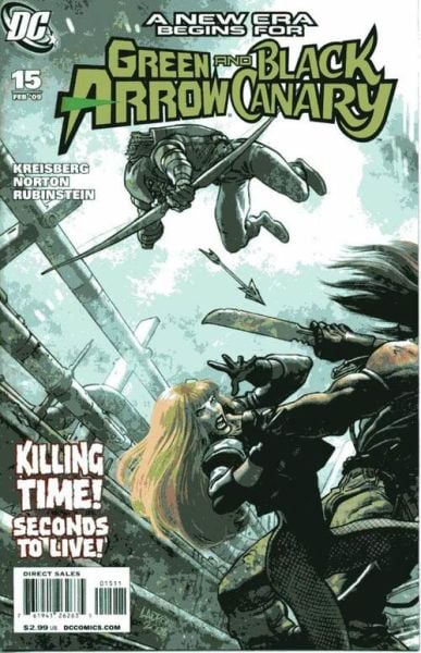 GREEN ARROW AND BLACK CANARY #15 (2008) JOSE LADRONN COVER