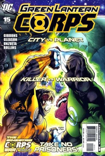 GREEN LANTERN CORPS #15 (2007) PATRICK GLEASON COVER