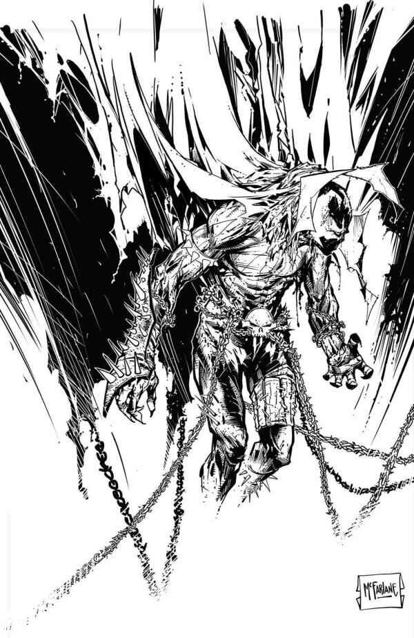 Spawn #350 Todd McFarlane B&W Virgin Variant