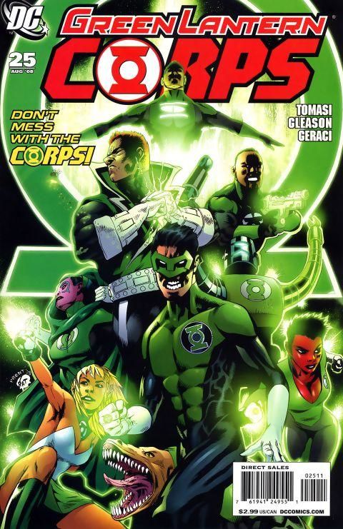 GREEN LANTERN CORPS #25 (2008) PATRICK GLEASON COVER