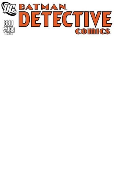 DETECTIVE COMICS #880 FACSIMILE EDITION CVR D BLANK VAR