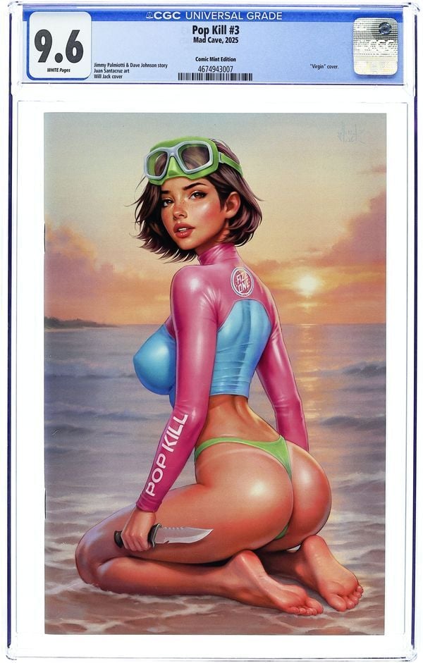 POP KILL #3 WILL JACK EXCLUSIVE COVER CGC 9.6