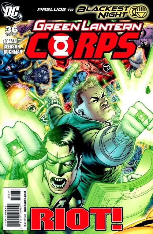 GREEN LANTERN CORPS #36 (2009) PATRICK GLEASON COVER