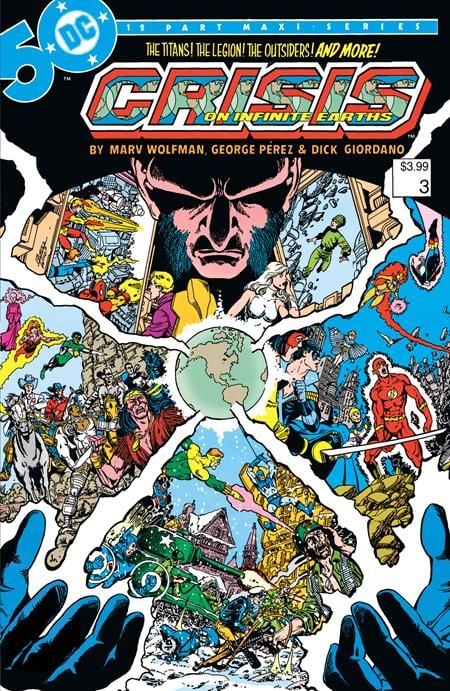 CRISIS ON INFINITE EARTHS #4 FACSIMILE EDITION CVR A GEORGE PEREZ