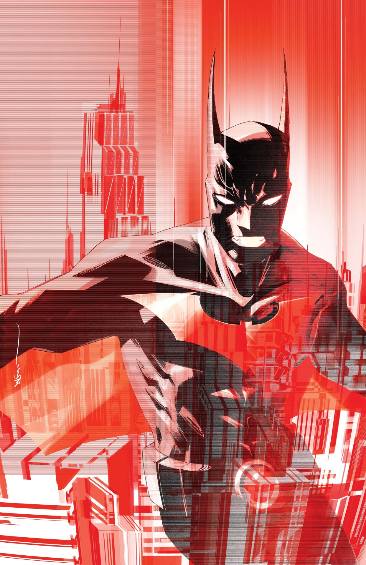 BATMAN STATIC BEYOND #1 (OF 6) CVR B DUSTIN NGUYEN CARD STOCK VAR