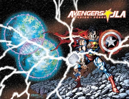 AVENGERS JLA #4 FACSIMILE EDITION CVR A GEORGE PEREZ WRAPAROUND - PRE ORDER