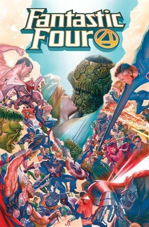 FANTASTIC FOUR BY DAN SLOTT OMNIBUS VOL 1 ALEX ROSS COVER [DM ONLY]