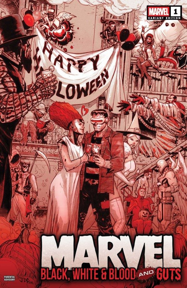 MARVEL: BLACK, WHITE & BLOOD AND GUTS #1 JOSHUA CASSARA VARIANT