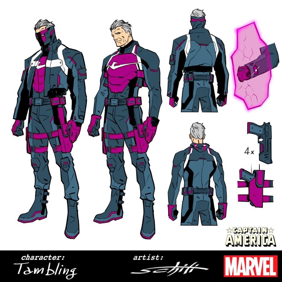 CAPTAIN AMERICA #8 VALERIO SCHITI DESIGN VARIANT - PRE-ORDER