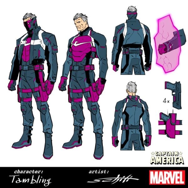 CAPTAIN AMERICA #8 VALERIO SCHITI DESIGN VARIANT - PRE-ORDER