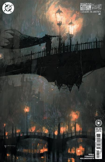 BATMAN GOTHAM BY GASLIGHT A LEAGUE FOR JUSTICE #1 (OF 6) CVR C BILL SIENKIEWICZ CARD STOCK VAR