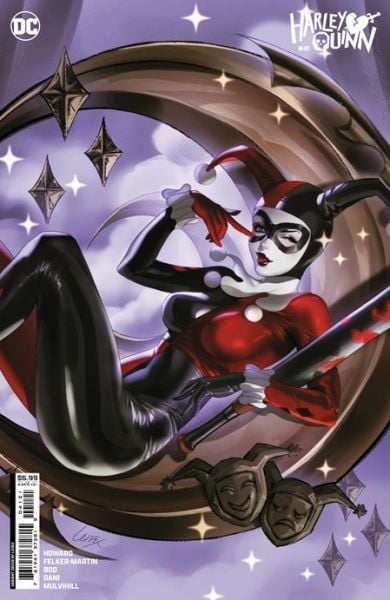 HARLEY QUINN #41 CVR B LESLEY LEIRIX LI CARD STOCK VAR