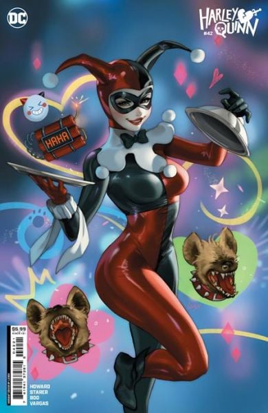 HARLEY QUINN #42 CVR B LESLEY LEIRIX LI CARD STOCK VAR