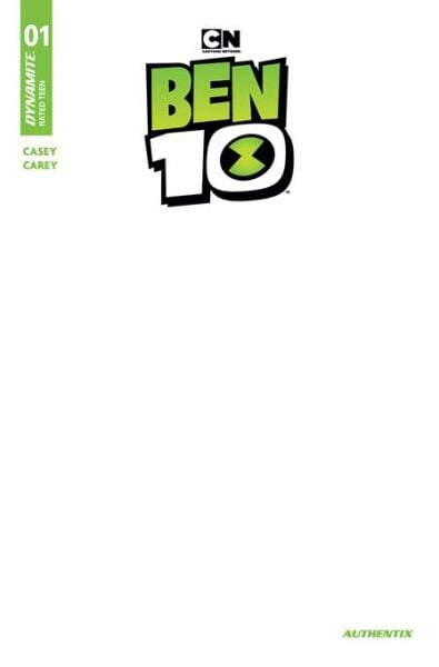 BEN 10 #1 CVR F BLANK AUTHENTIX VAR - PRE-ORDER