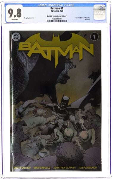BATMAN #1 2011 NEW 52 EAST SIDE COMICS MEGACON 2025 EXCLUSIVE - 500 LIMITED GOLD FOIL - CGC 9.8 - PREORDER
