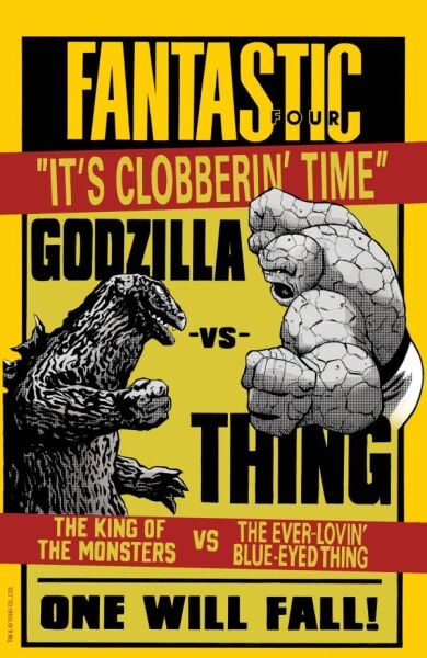 GODZILLA VS FANTASTIC FOUR #1 LEE GARBETT VERSUS VARIANT