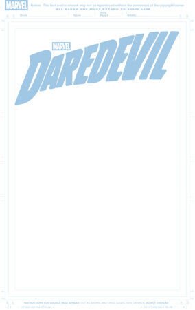 DAREDEVIL #1 BLUE LINE BLANK COVER VARIANT