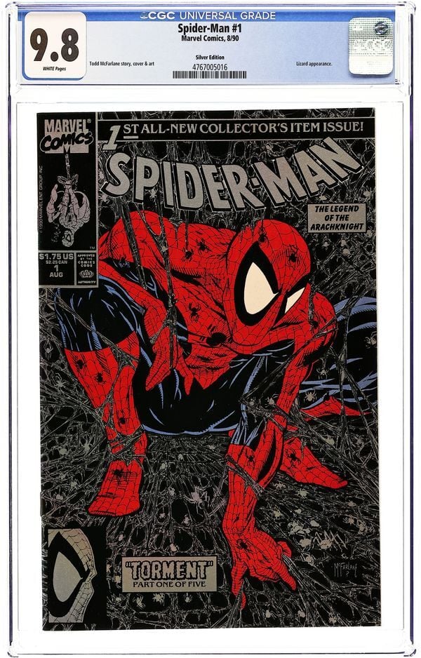 SPIDER-MAN #1 SILVER EDITION TODD MCFARLANE (1990)  - CGC 9.8- PREORDER