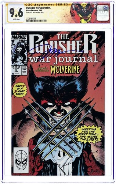 PUNISHER WAR JOURNAL #6 JIM LEE SIGNED CGC SS 9.6 (1989 - CGC S.S. 9.6 - PREORDER