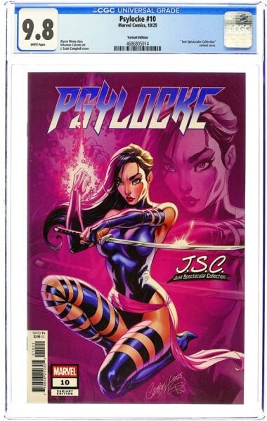 PSYLOCKE #10B J. SCOTT CAMPBELL VARIANT CGC 9.8 (2025) - CGC 9.8 - PREORDER