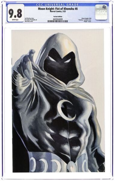 MOON KNIGHT: FIST OF KHONSHU #8B ALEX ROSS TIMELESS VIRGIN VARIANT - CGC 9.2 - PREORDER