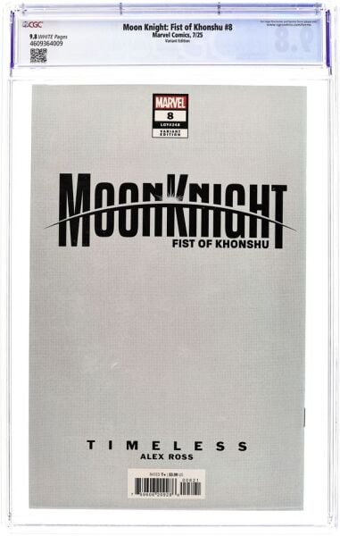 MOON KNIGHT: FIST OF KHONSHU #8B ALEX ROSS TIMELESS VIRGIN VARIANT - CGC 9.2 - PREORDER