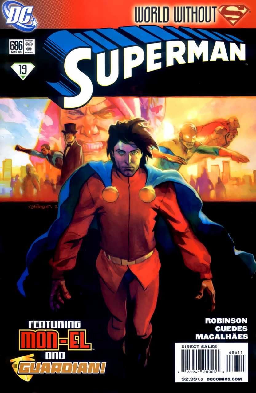 SUPERMAN #686 (2009) EDDY BARROWS COVER