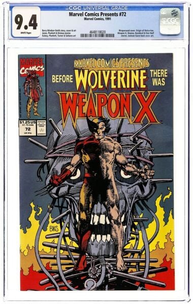MARVEL COMICS PRESENTS #72D WEAPON X PROLOGUE CGC 9.4 (1991) - CGC 9.4 - PREORDER