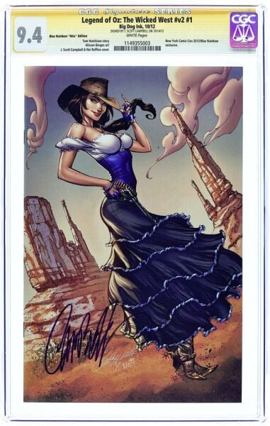 LEGEND OF OZ: THE WICKED WEST #1 BLUERAINBOW “NICE” EDITION CGC 9.4 SS J. SCOTT CAMPBELL - CGC S.S. 9.4 - PREORDER