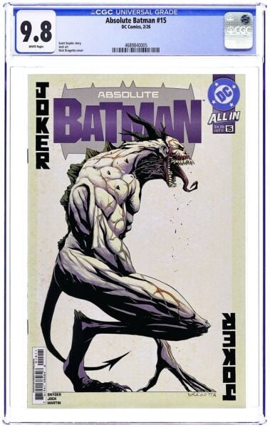 ABSOLUTE BATMAN #15 CGC 9.8 ABSOLUTE JOKER FIRST APP