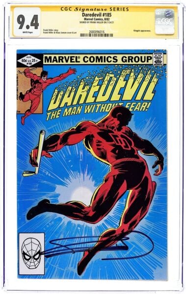 DAREDEVIL #185 (1982) FRANK MILLER SIGNED CGC 9.4 SIGNATURE SERIES - CGC 9.4 - CGC S.S. 9.4 - PREORDER