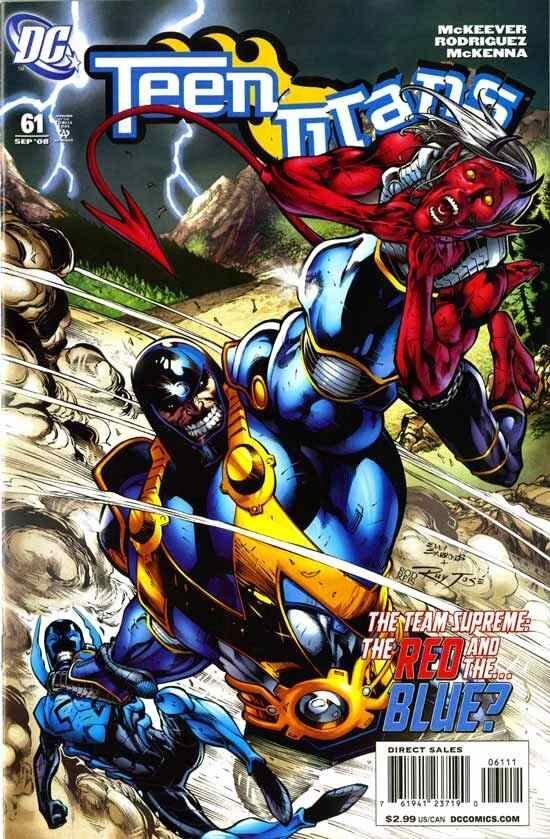 TEEN TITANS #61 (2008) EDDY BARROWS COVER