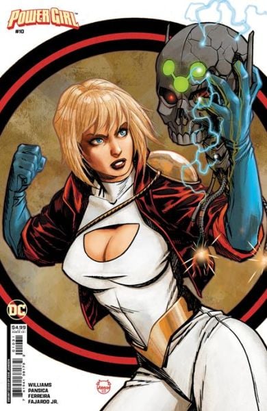 POWER GIRL #10 CVR C DAVE JOHNSON CARD STOCK VAR (HOUSE OF BRAINIAC)