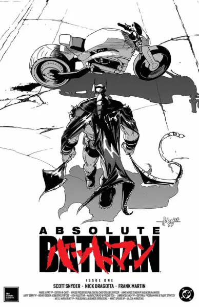 ABSOLUTE BATMAN #1 JAVI FERNANDEZ AKIRA HOMAGE SKETCH VARIANT LTD TO 2000