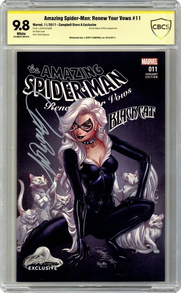 AMAZING SPIDER-MAN: RENEW YOUR VOWS #11 J. SCOTT CAMPBELL EDITION A J.SCOTT CAMPBELL SIGNED - CBCS 9.8 - PREORDER