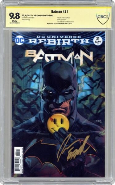 BATMAN #21 CBCS JASON FABOK SIGNED