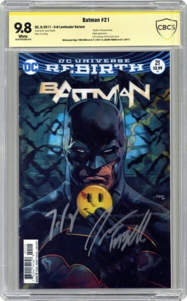 BATMAN #21 CBCS JASON FABOK & TOM KING DOUBLE SIGNED