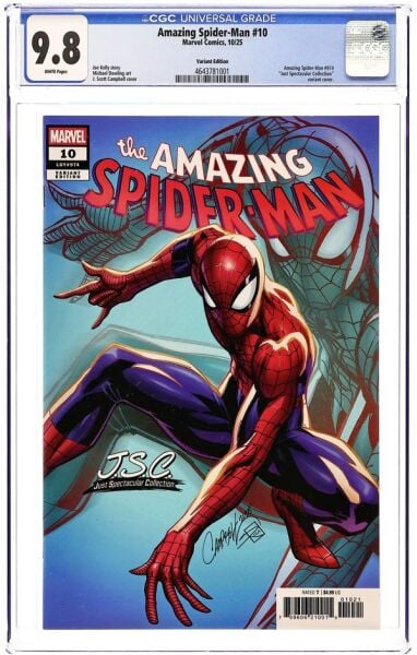 AMAZING SPIDER-MAN #10 J. SCOTT CAMPBELL VARIANT - CGC 9.8 - PREORDER