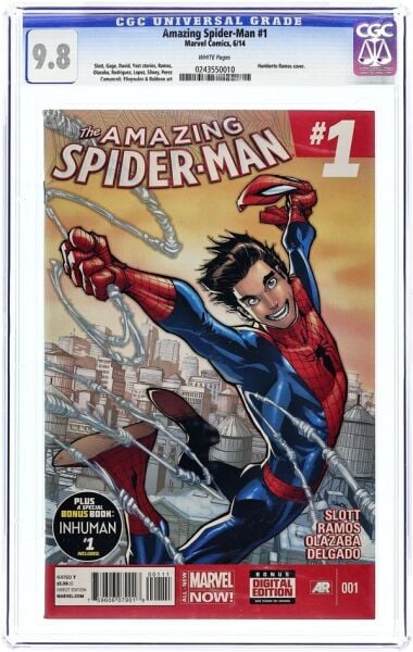 AMAZING SPIDER-MAN #1 (2014) HUMBERTO RAMOS COVER CGC 9.8 - CGC 9.8 - PREORDER