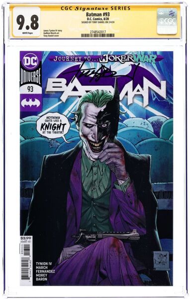 BATMAN #93 TONY DANIEL SIGNED CGC 9.8