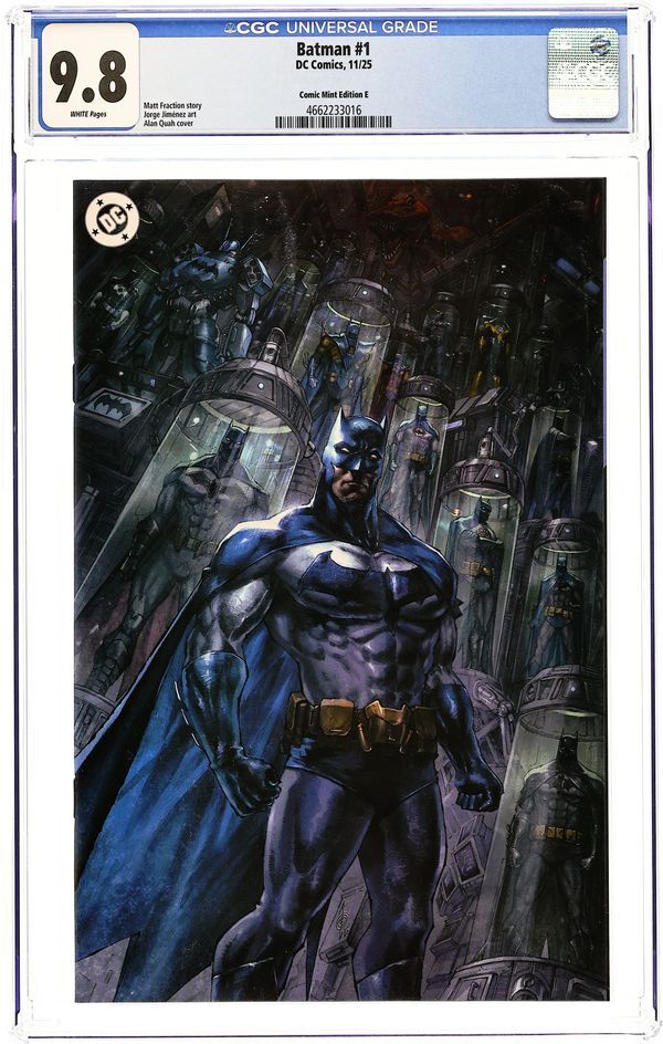 BATMAN #1 (2025) ALAN QUAH EXCLUSIVE COVER CGC 9.8
