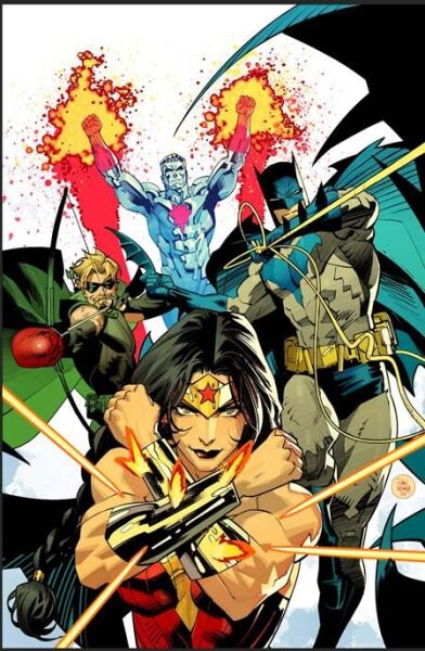JUSTICE LEAGUE UNLIMITED #22 CVR C NATHAN SZERDY CARD STOCK VAR - PRE ORDER