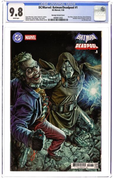 DC MARVEL BATMAN DEADPOOL #1 LEE BERMEJO VARIANT CGC 9.8