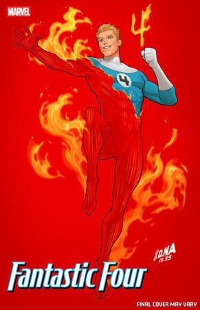 FANTASTIC FOUR #8 DAVID NAKAYAMA COLOR BLOCK RED VARIANT