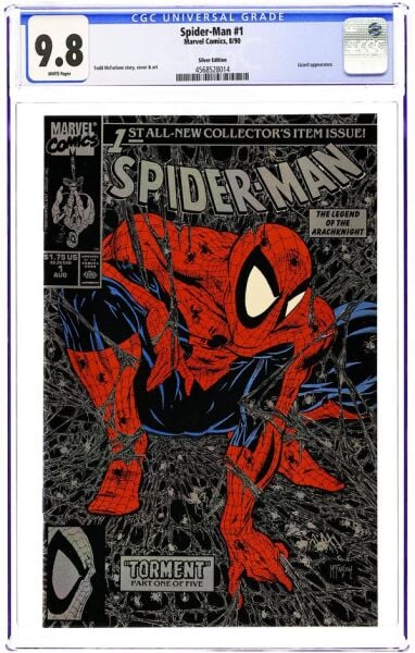 SPIDER-MAN #1 (1990) SILVER CGC 9.8
