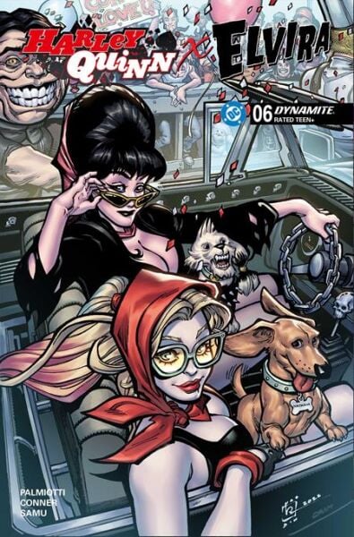 HARLEY QUINN X ELVIRA #6 CVR B CHAD HARDIN VAR