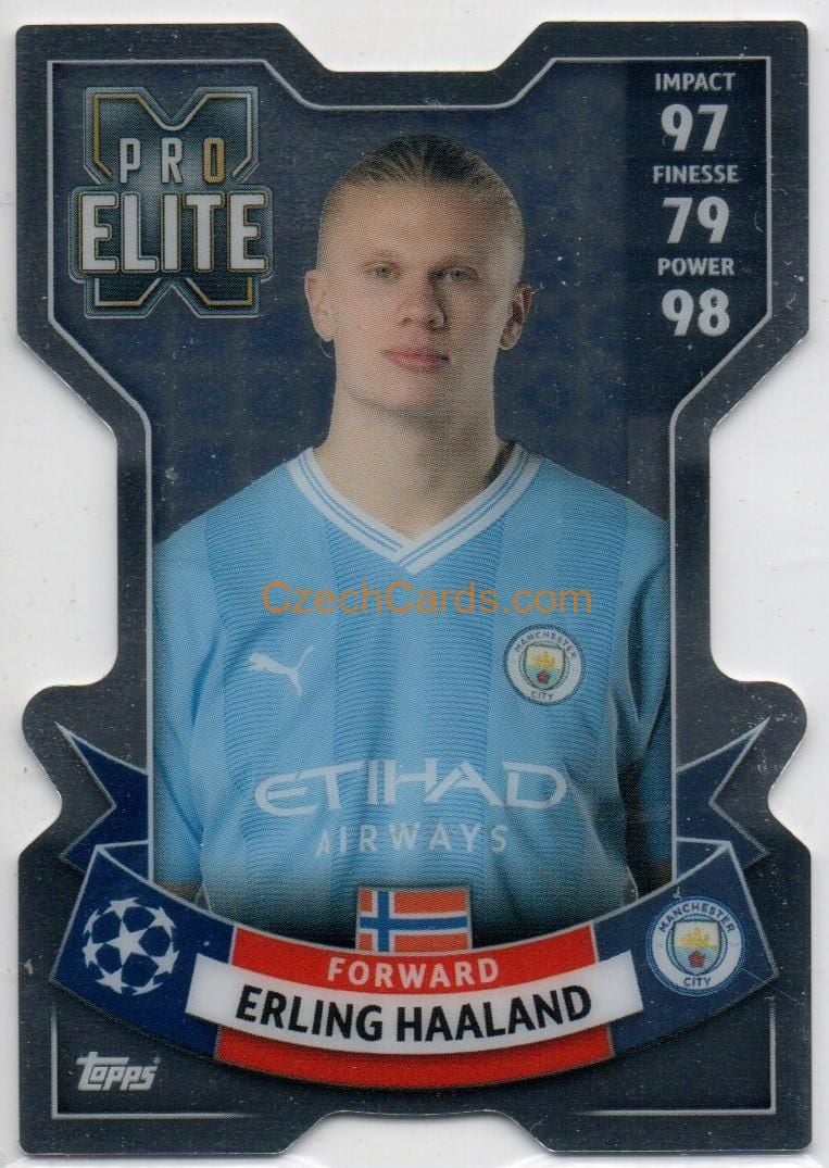 Erling Haaland 2023/24 Topps Match Attax Extra Chrome Pro Elite X #262 Manchester Cit