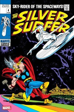 SILVER SURFER #4 FACSIMILE EDITION FOIL VARIAN