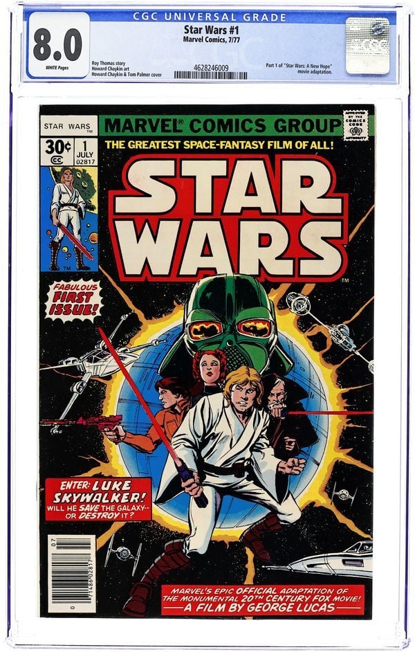 STAR WARS #1 1977 MARVEL CGC 8.0